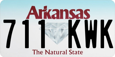 AR license plate 711KWK