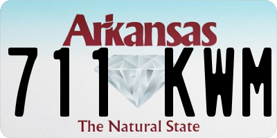 AR license plate 711KWM
