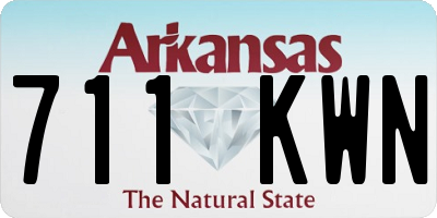 AR license plate 711KWN