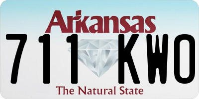 AR license plate 711KWO