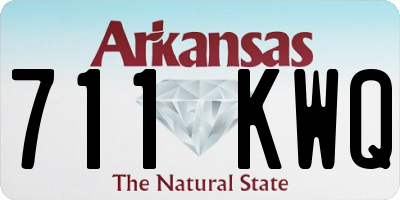AR license plate 711KWQ