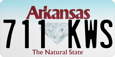 AR license plate 711KWS