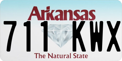 AR license plate 711KWX