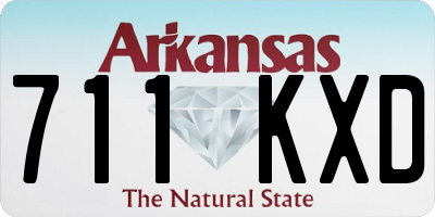 AR license plate 711KXD