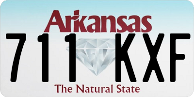 AR license plate 711KXF