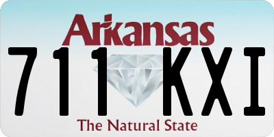 AR license plate 711KXI
