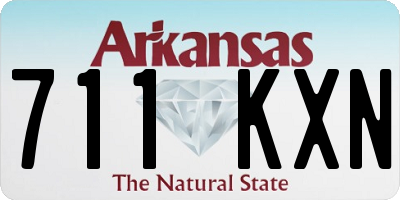 AR license plate 711KXN