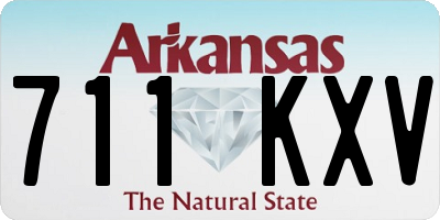 AR license plate 711KXV