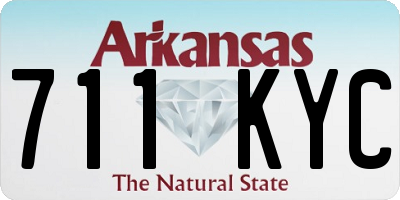 AR license plate 711KYC