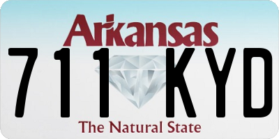 AR license plate 711KYD