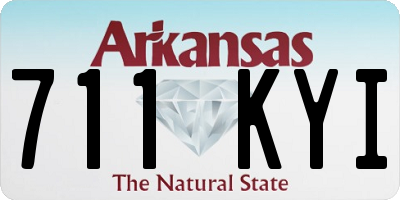AR license plate 711KYI