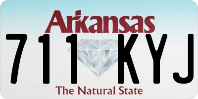 AR license plate 711KYJ