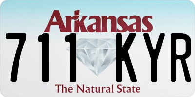AR license plate 711KYR