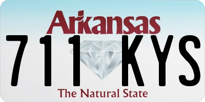 AR license plate 711KYS