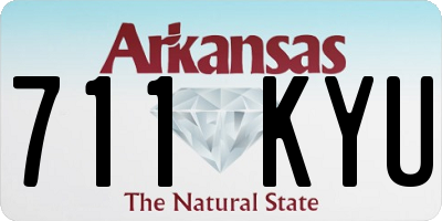 AR license plate 711KYU