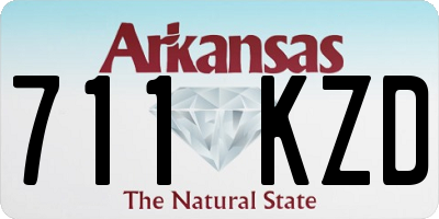AR license plate 711KZD
