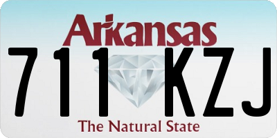 AR license plate 711KZJ
