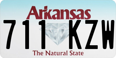 AR license plate 711KZW