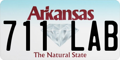 AR license plate 711LAB