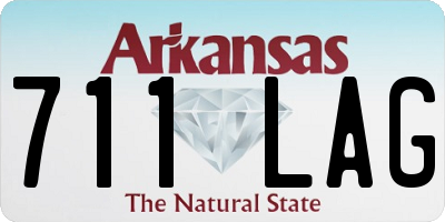 AR license plate 711LAG