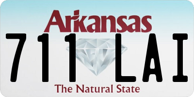 AR license plate 711LAI