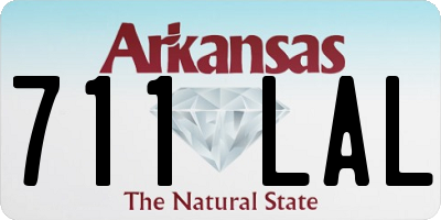 AR license plate 711LAL