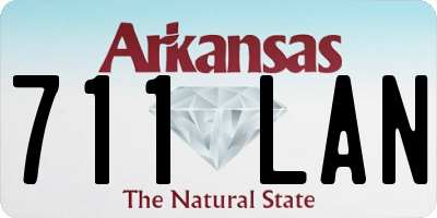 AR license plate 711LAN