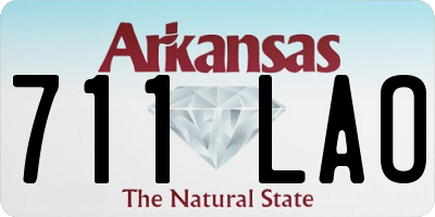 AR license plate 711LAO