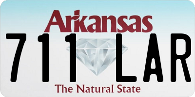 AR license plate 711LAR