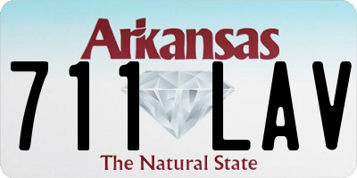 AR license plate 711LAV