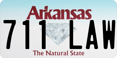 AR license plate 711LAW