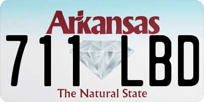 AR license plate 711LBD