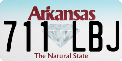 AR license plate 711LBJ