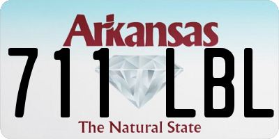 AR license plate 711LBL