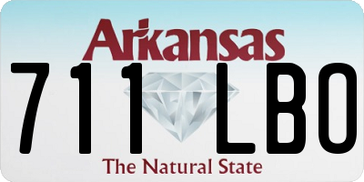 AR license plate 711LBO