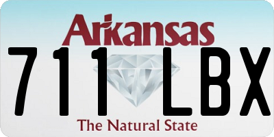 AR license plate 711LBX