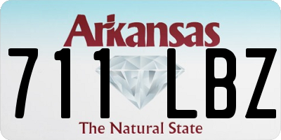AR license plate 711LBZ