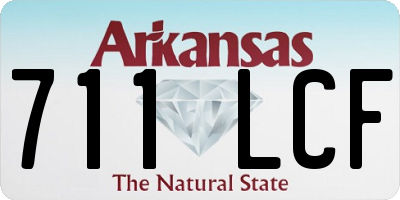 AR license plate 711LCF