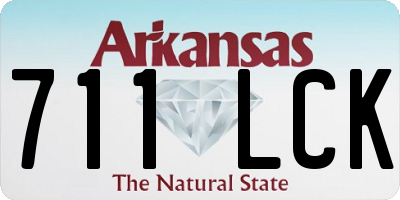 AR license plate 711LCK