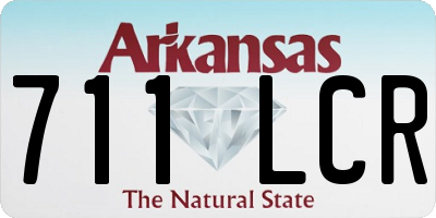 AR license plate 711LCR