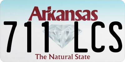 AR license plate 711LCS