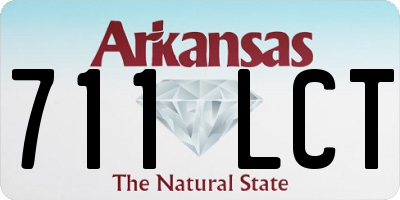 AR license plate 711LCT