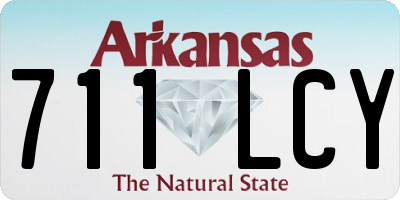 AR license plate 711LCY