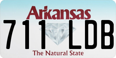 AR license plate 711LDB