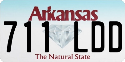 AR license plate 711LDD
