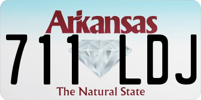 AR license plate 711LDJ