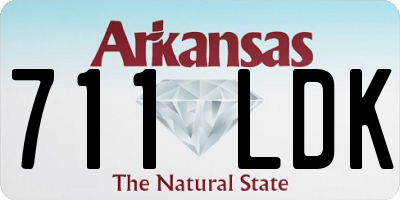 AR license plate 711LDK