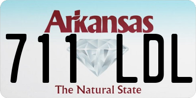 AR license plate 711LDL