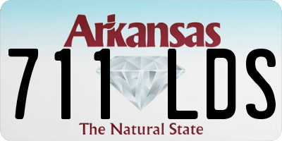 AR license plate 711LDS