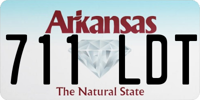 AR license plate 711LDT
